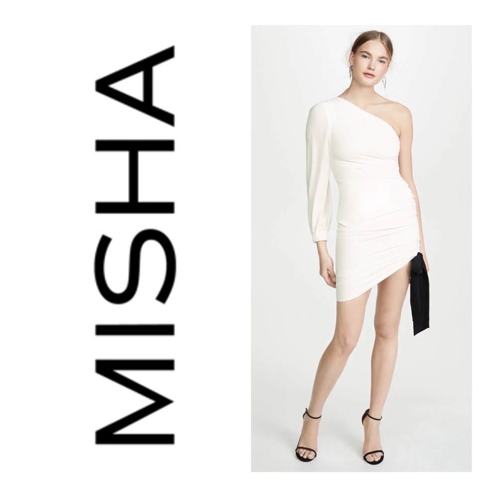MISHA COLLECTION NWT Faye Dress in Ivory Size 0